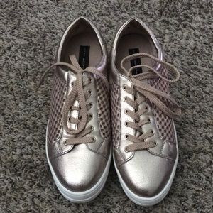 Steven by Steve Madden Rose Gold Platform Sneakers